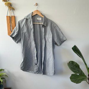 Grey/Blue Short Sleeved Taylor Stitch Button Down